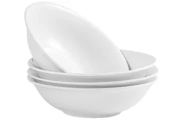 Juego de 4 cuencos blancos