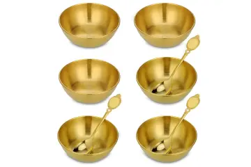 cuenco pequeño dorado - huiguli